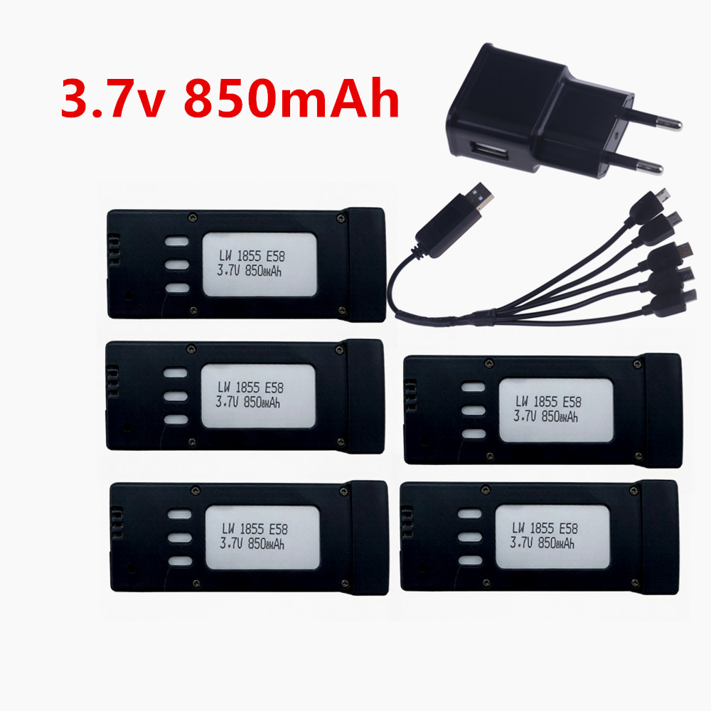 Eachine Drone E58 - 3.7V 850mAh RC 드론 리튬 배터리