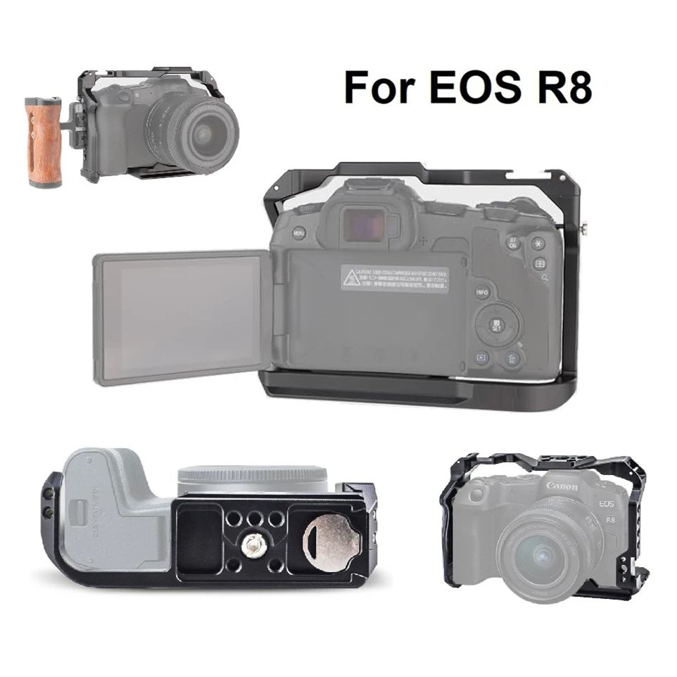 Canon Camera Eos R8 - 아카 베이스, 콜드 슈, 스트랩 슬롯,
