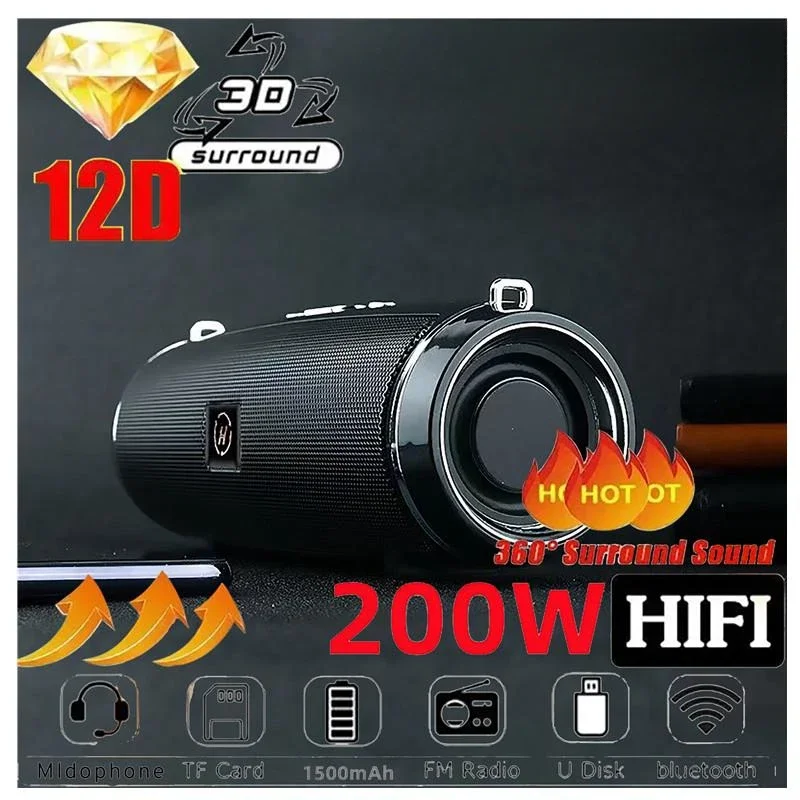휴대용 무선 스피커 블루투스 200W 고출력 야외 오디 - Holy Stone Drone Hs175 리뷰 및 가격