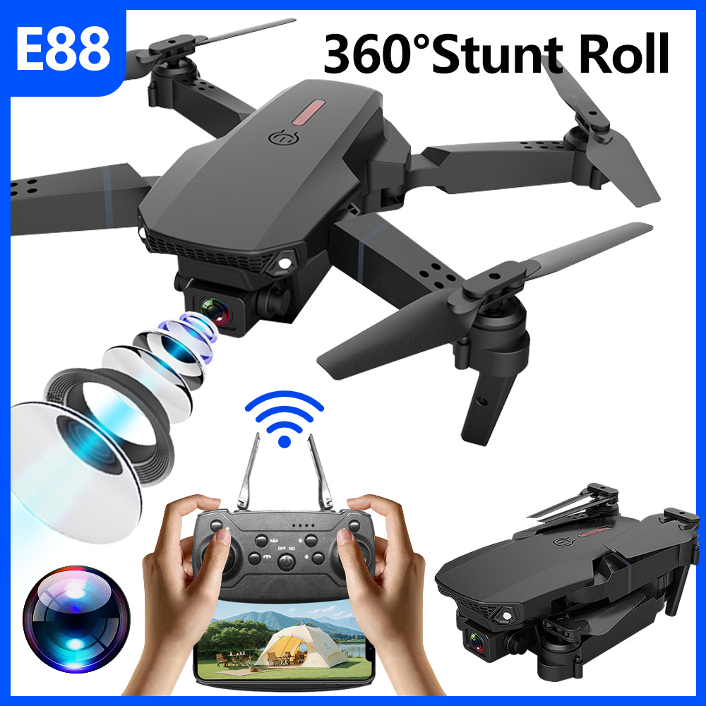 E88 미니 드론 UAV 360도 회전 접이식 WiFi - Eachine Drone E58 리뷰 및 가격