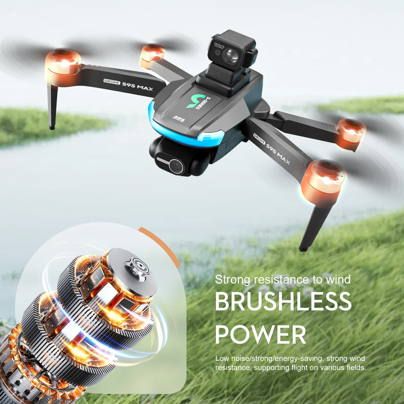 새로운 S9S MAX 미니 드론 4K 2축 PTZ HD - Drone Gimbal Brushless 리뷰 및 가격
