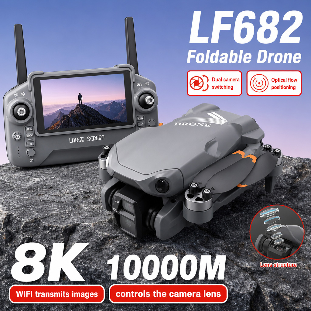 항공 사진 촬영 LF682 드론 8K HD 듀얼 카메라 - Drone Gimbal 3 Axis 리뷰 및 가격