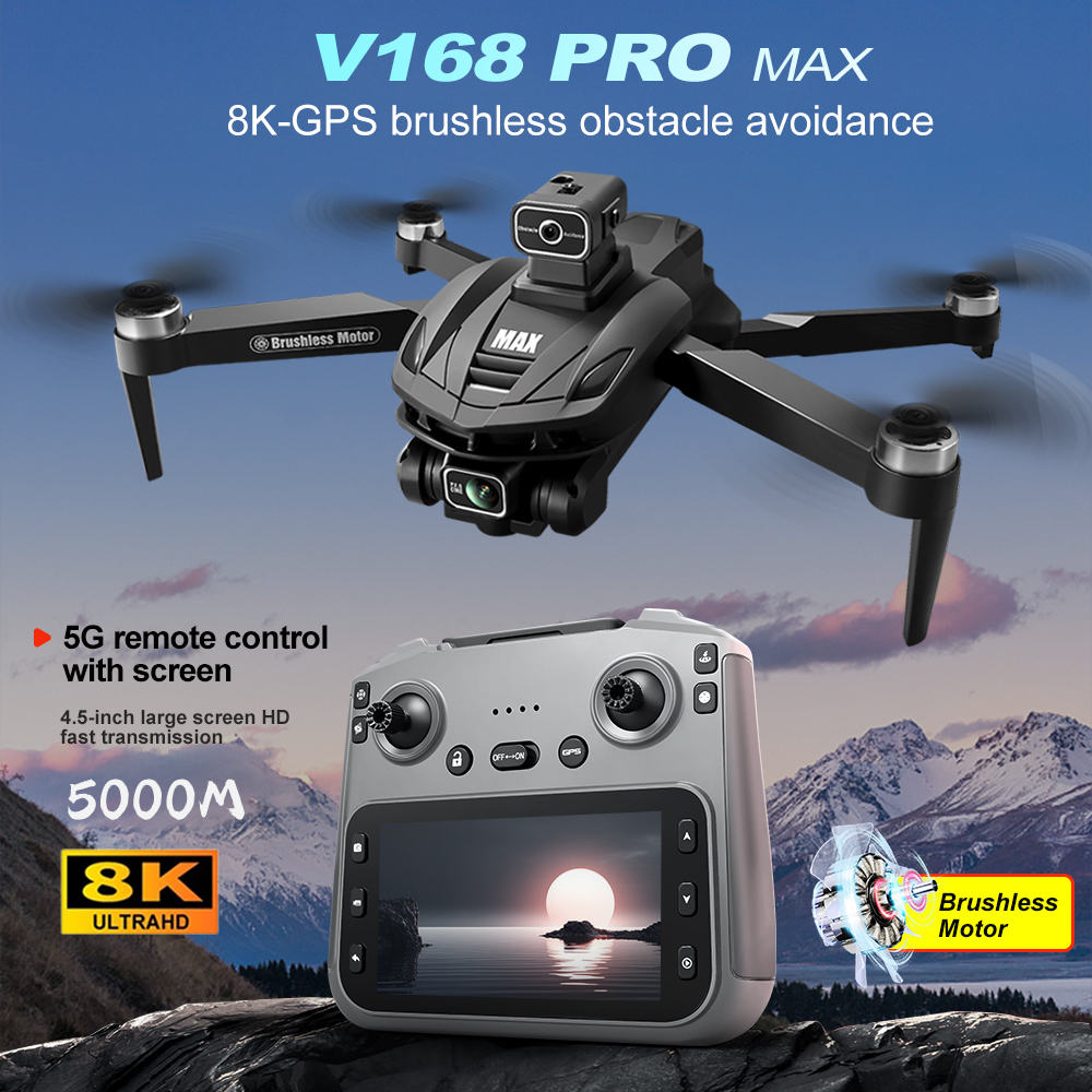 V168 PRO Max GPS 드론 8K 전문가용 HD - Drone Gimbal Brushless 리뷰 및 가격