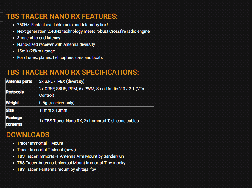 2026 TBS TRACER NANO RX - FPV  - Tbs Fpv Tracer 리뷰 및 가격