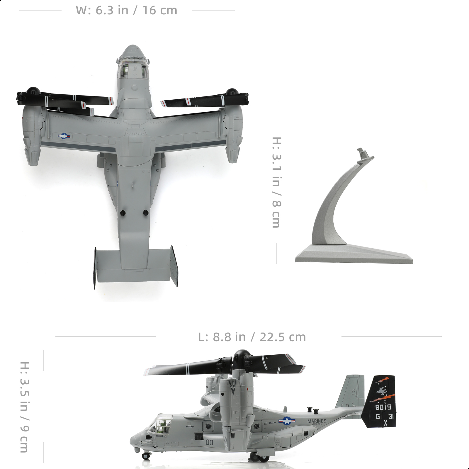 NUOTIE 1/72 미국 해군 VMMT-204 V-2 - Jjrc Drone X12 리뷰 및 가격